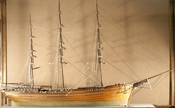 Model of the ship Frank N. Thayer