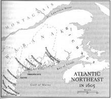 Atlantic Northeast in 1605