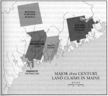 Major 18th Century Land Claims in Maine
