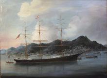 Ship 'Manuel Llaguno' in Hong Kong Harbor